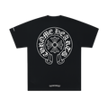 Classic Black Horseshoe Print Tee