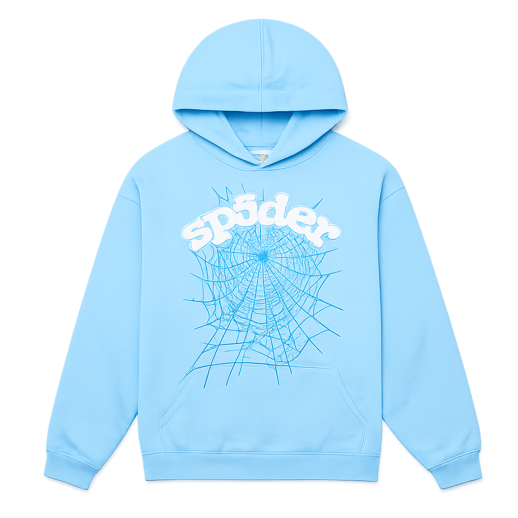 BLUE WEB HOODIE