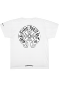 Classic White Horseshoe Print Tee