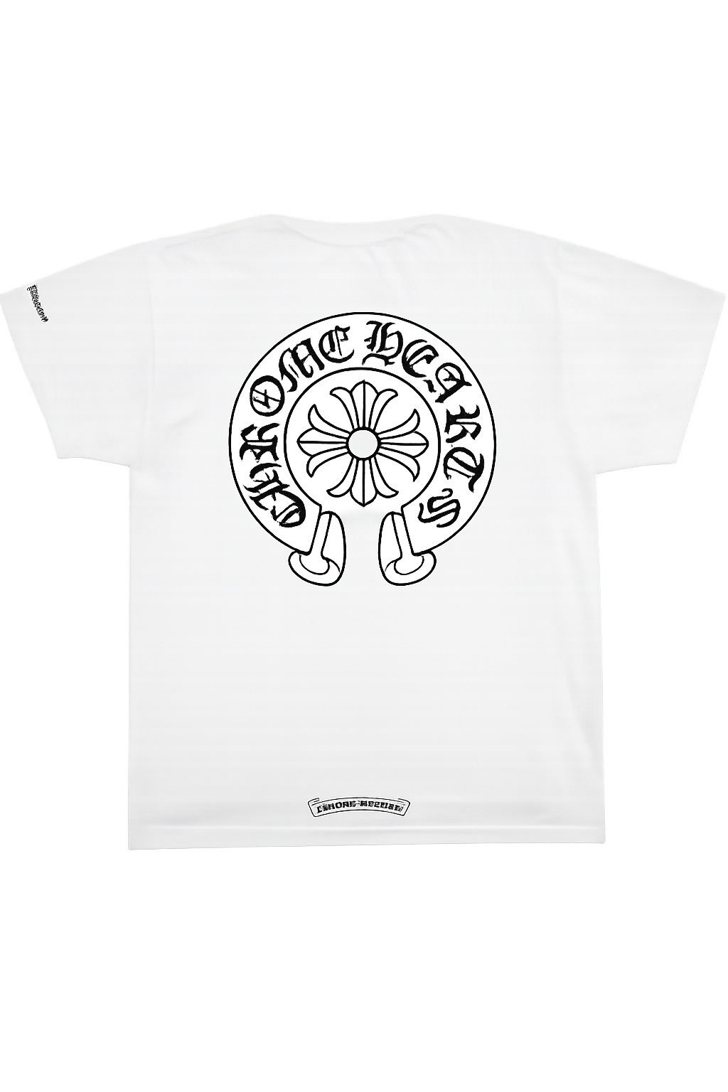 Classic White Horseshoe Print Tee