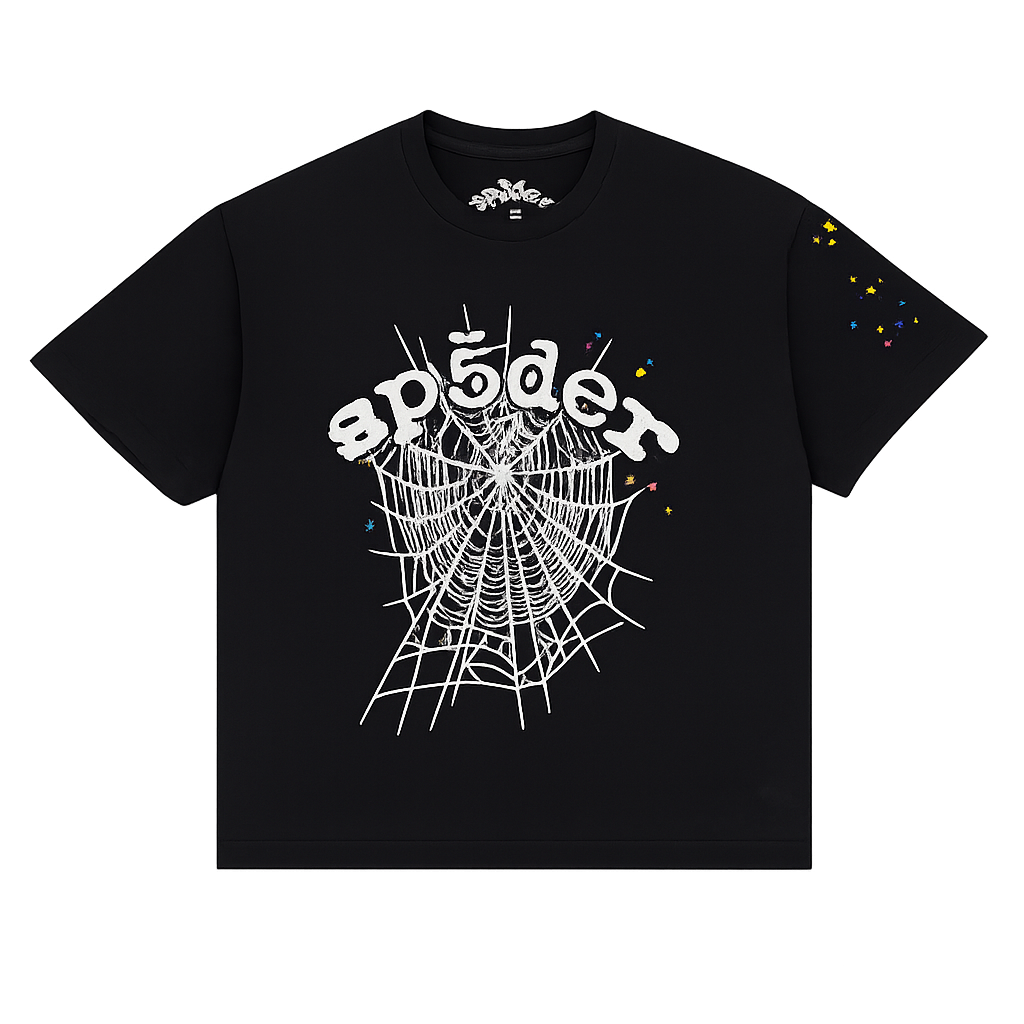 Sp5der Black Tee