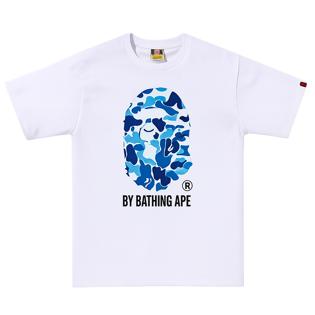 ABC TEE WHITE - BLUE