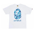 White / Blue ABC Tee