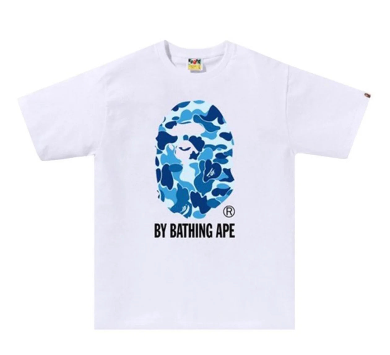 ABC TEE WHITE - BLUE