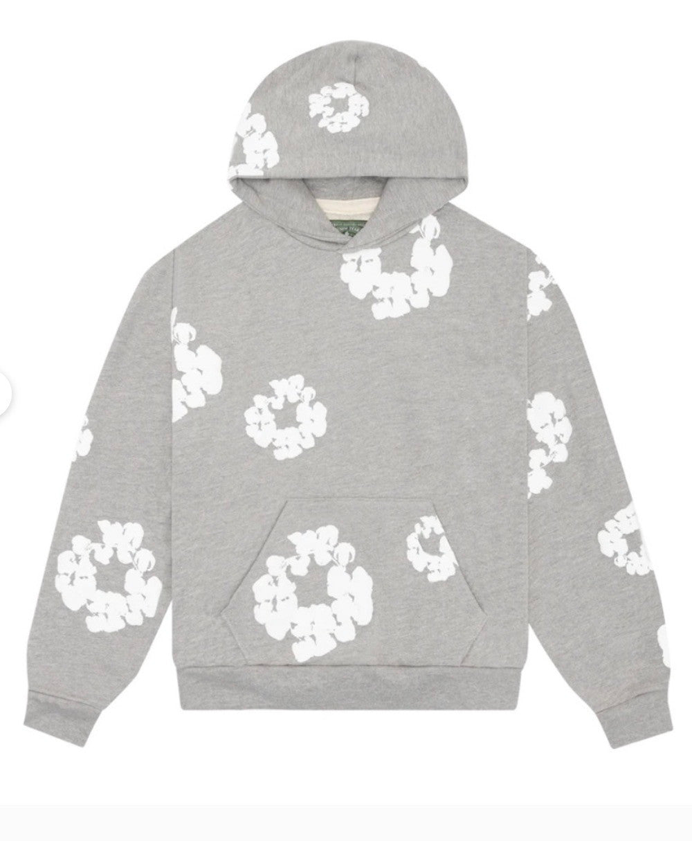 Grey and White Hoodie